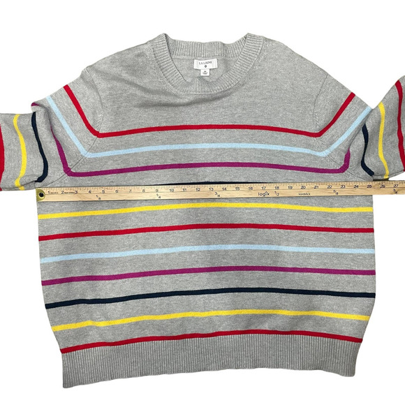 LA LIGNE x Target Striped Sweater Women's Plus Sz 3X Cashmere Blend Preppy Cozy - Picture 9 of 10